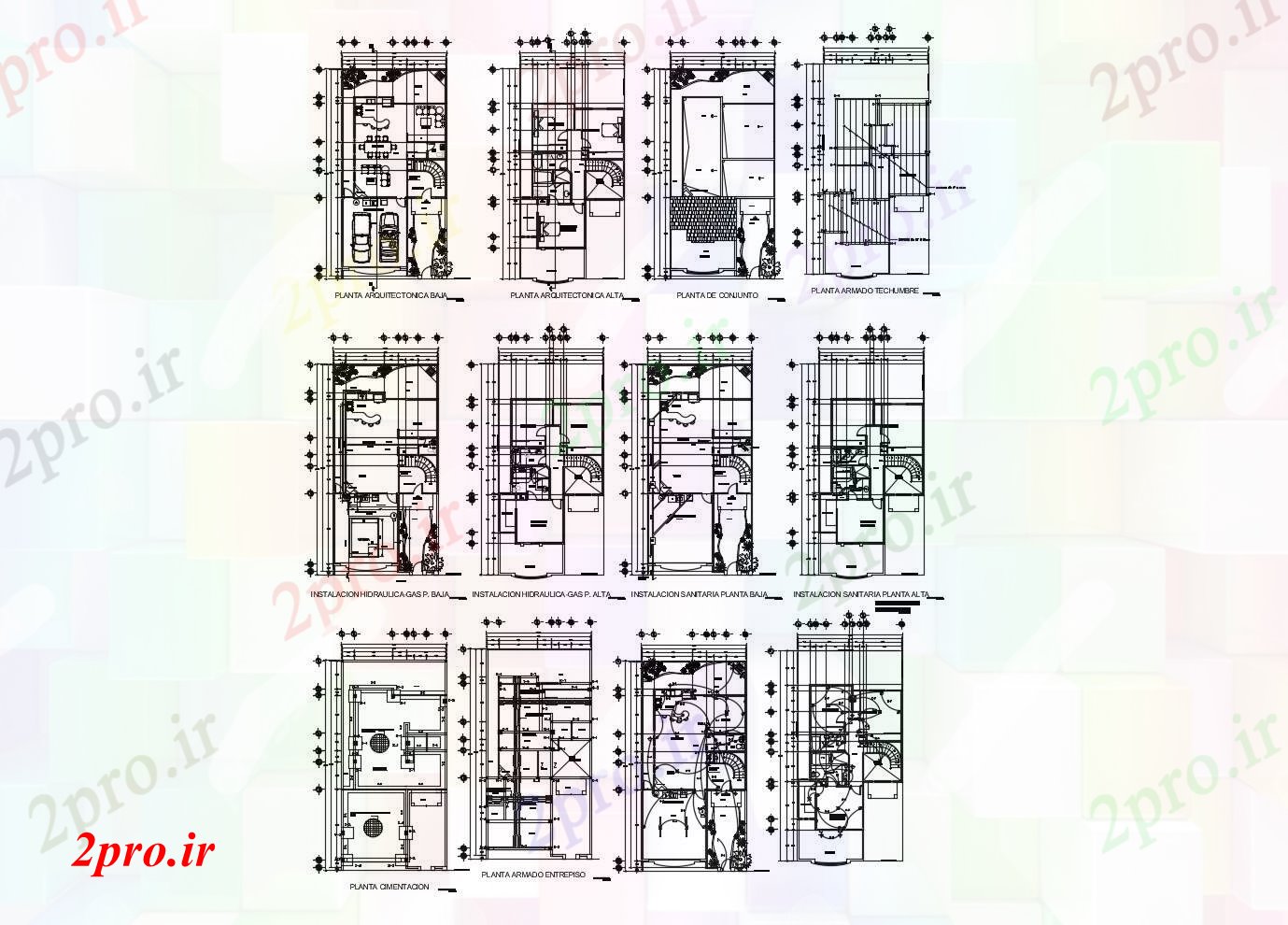 دانلود نقشه مسکونی ، ویلایی ، آپارتمان طرحی معماری خانه 2 طبقه 1000mtr X 2000mtr را با اطلاعات مبلمان 10 در 16 متر (کد85587)