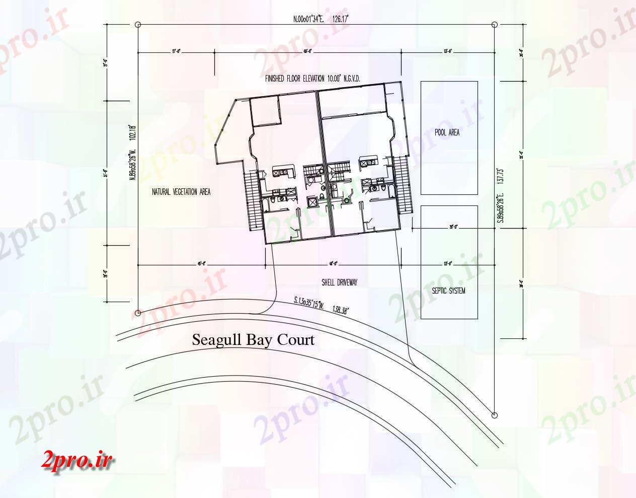 دانلود نقشه مسکونی ، ویلایی ، آپارتمان طرحی خانه طراحی 12617 'X 10218 با ابعاد جزئیات 14 در 15 متر (کد85674)