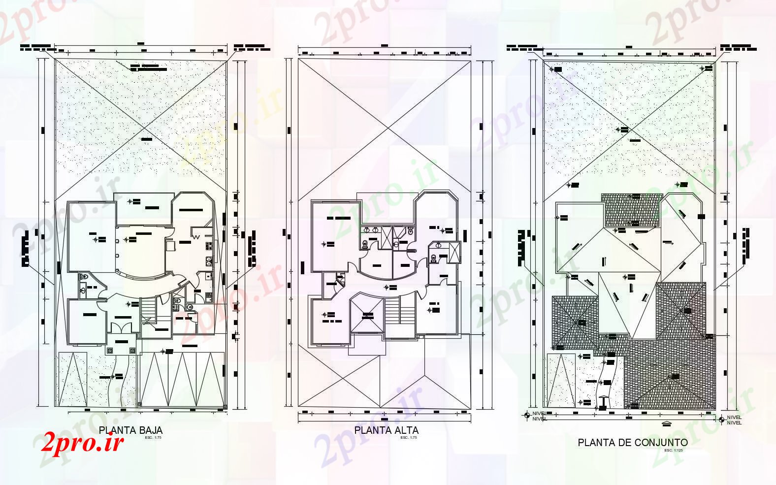 دانلود نقشه خانه های کوچک ، نگهبانی ، سازمانی - طرحی معماری ویلا 1602mtr X 3222mtr با ابعاد جزئیات 16 در 32 متر (کد85691)