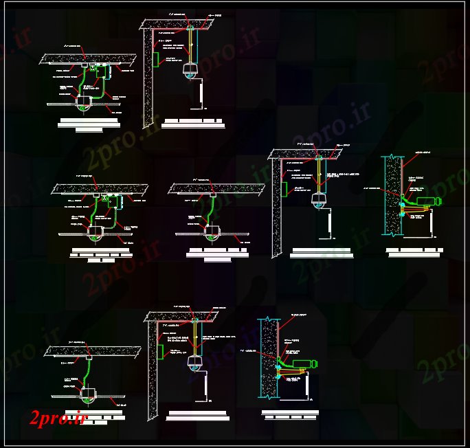 دانلود نقشه طراحی داخلی دوربین - نصب و راه اندازی نمونه (کد85707)