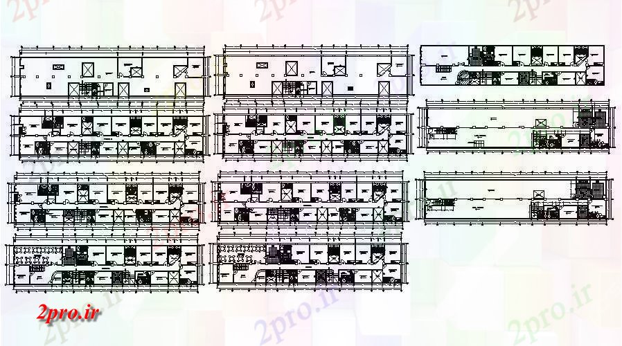 دانلود نقشه هتل - رستوران - اقامتگاه طراحی ساختمان هتل 4160mtr X 893mtr با ابعاد جزئیات 9 در 41 متر (کد85812)