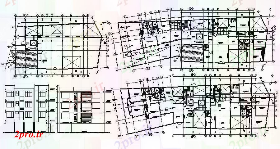 دانلود نقشه مسکونی  ، ویلایی ، آپارتمان   اتوکد آپارتمان   مسکونی با ابعاد جزئیات (کد85872)