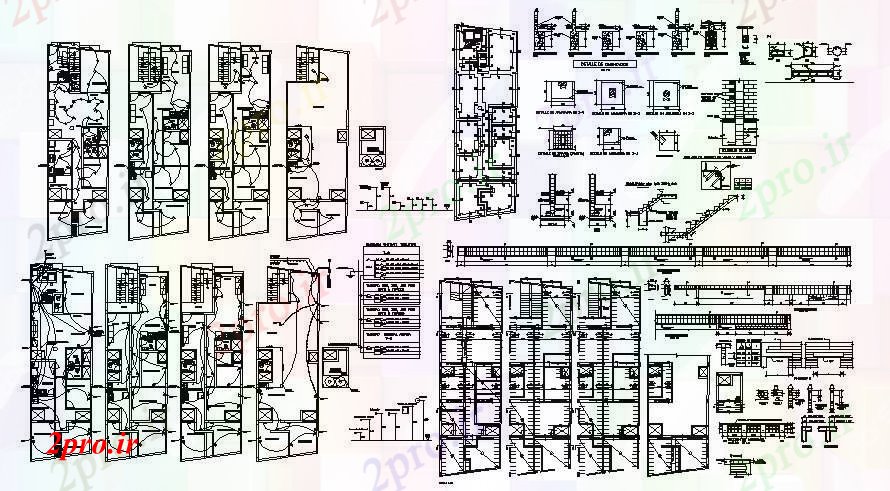 دانلود نقشه معماری طرحی برق خانه های مسکونی (کد85923)