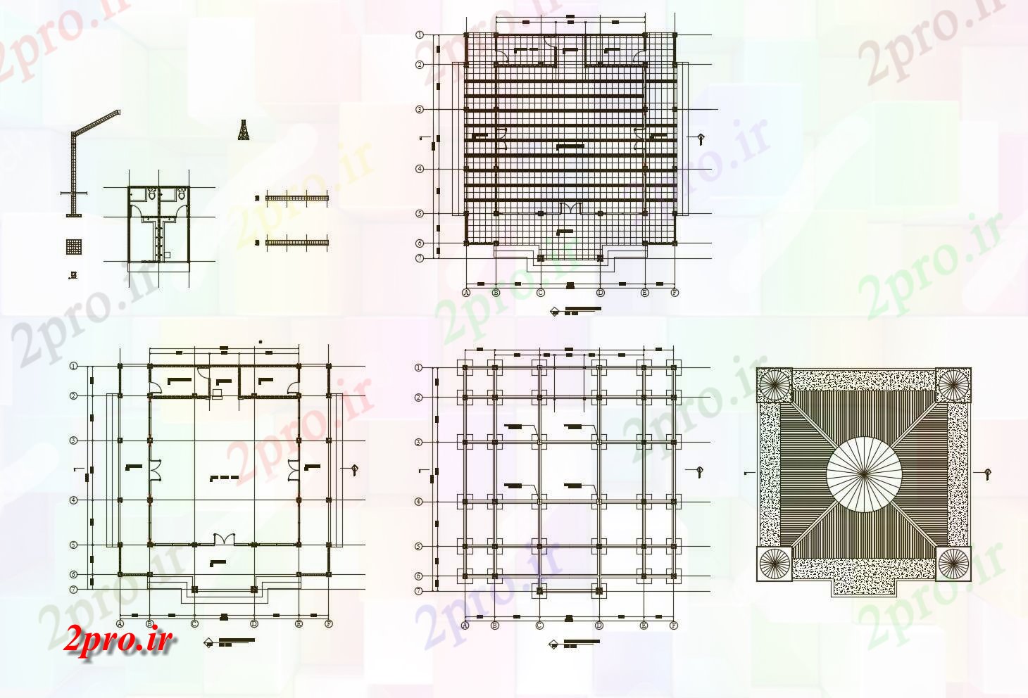 دانلود نقشه معماری معروف طرحی چیدمان مسجد 10000mtr X 15000mtr با ابعاد جزئیات 10 در 15 متر (کد85964)
