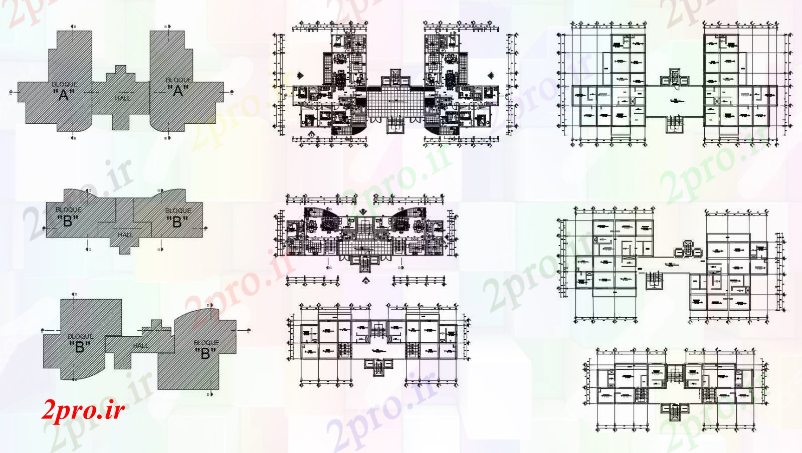 دانلود نقشه مسکونی  ، ویلایی ، آپارتمان  طرحی معماری یک آپارتمان   مسکونی (کد85980)