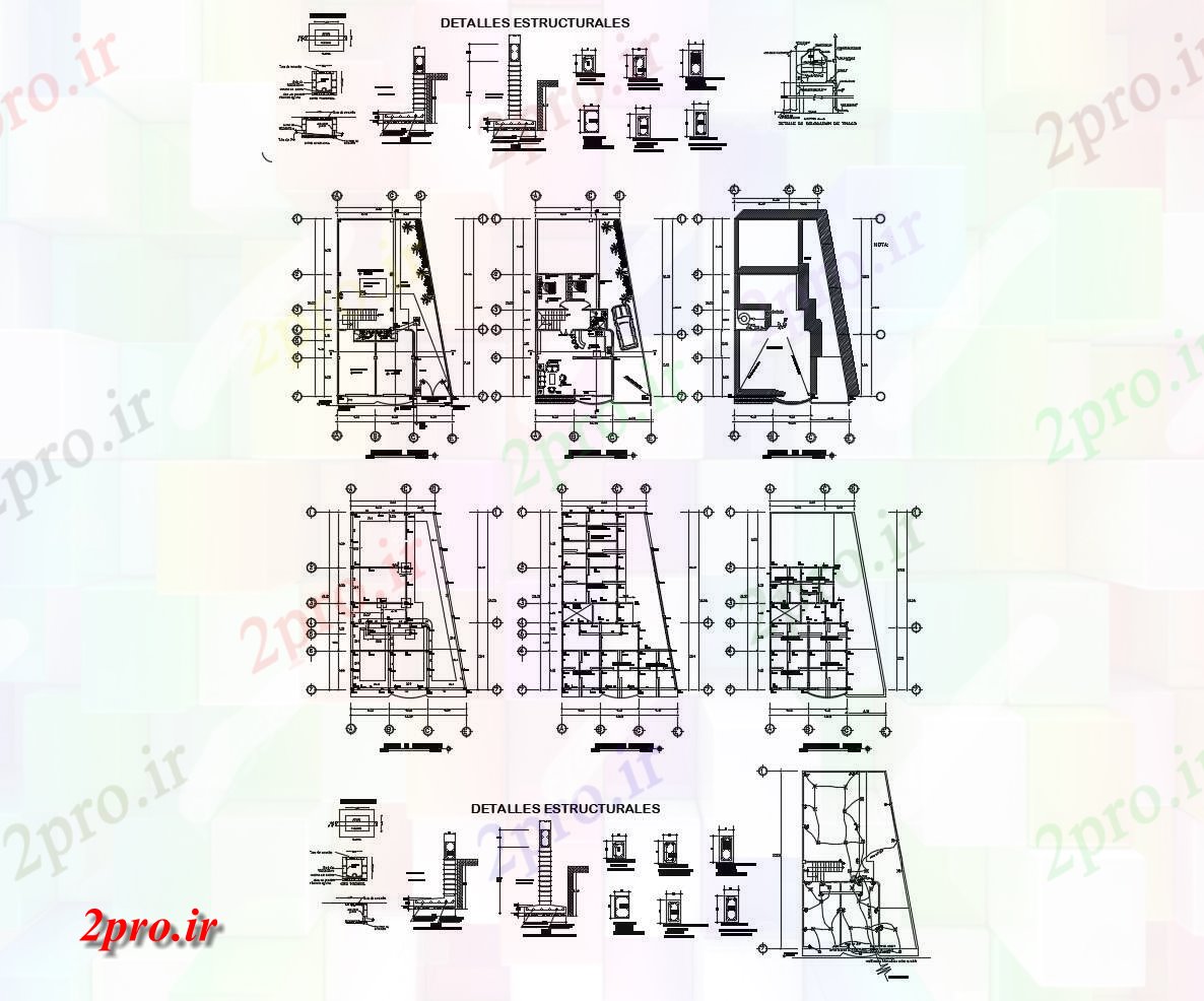 دانلود نقشه مسکونی ، ویلایی ، آپارتمان طرحی خانه های مسکونی 942mtr X 2000mtr با ابعاد جزئیات 13 در 20 متر (کد86008)