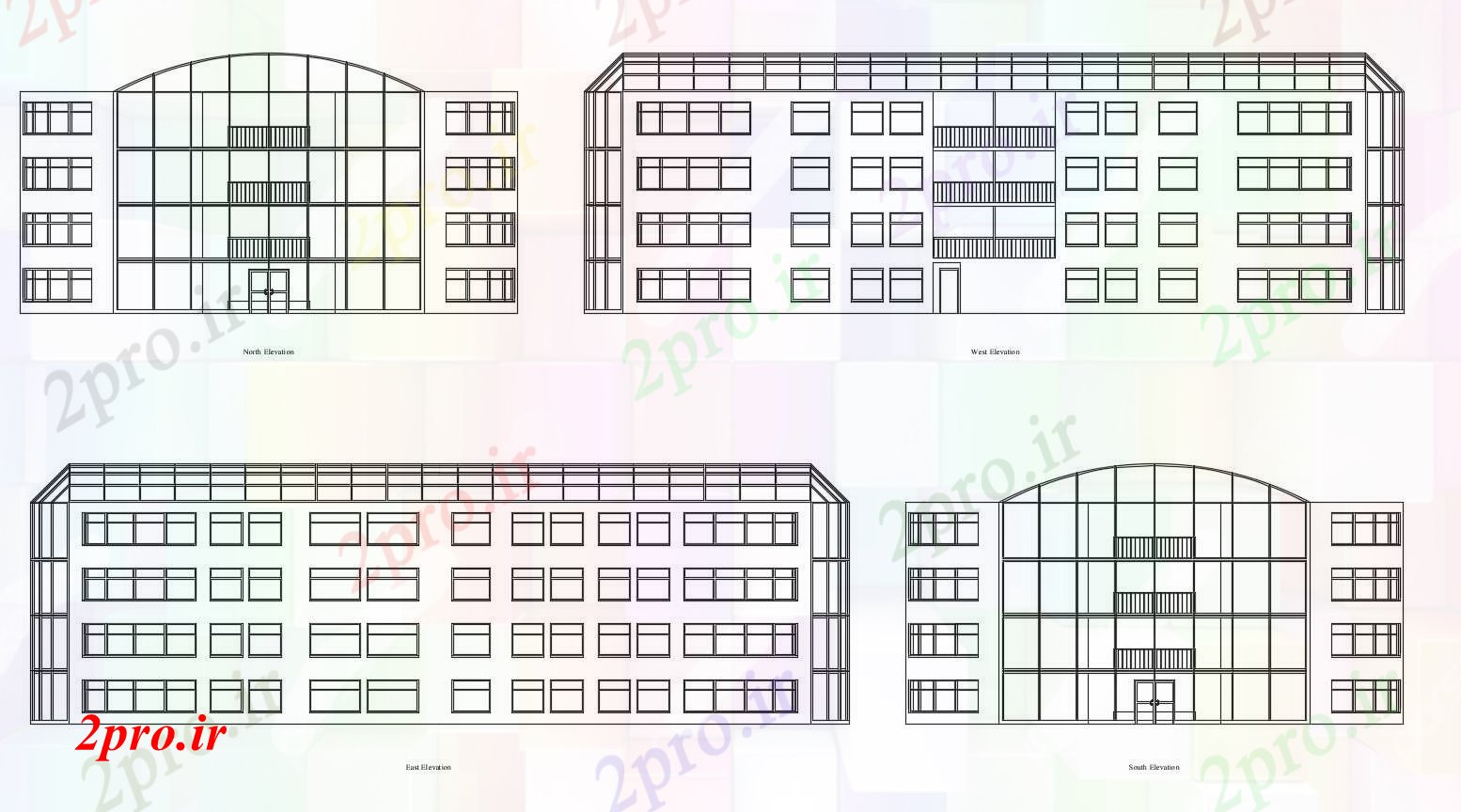 دانلود نقشه مسکونی  ، ویلایی ، آپارتمان  نماات ساختمان آپارتمان   (کد86028)