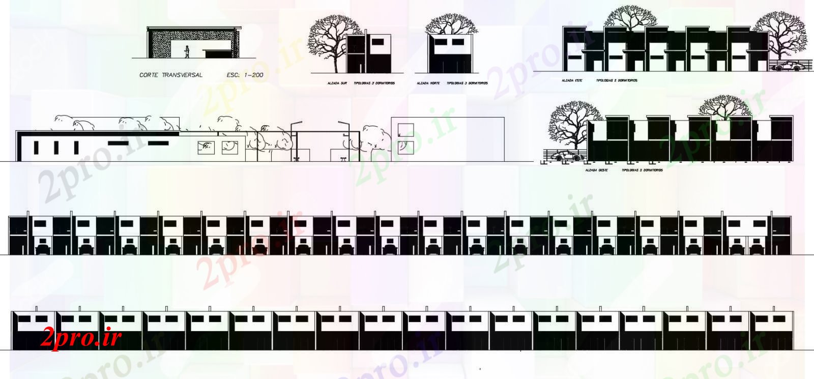 دانلود نقشه مسکونی  ، ویلایی ، آپارتمان   نماات آپارتمان   مسکونی و بخش (کد86034)