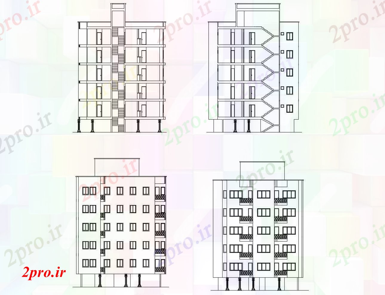 دانلود نقشه مسکونی  ، ویلایی ، آپارتمان   اتوکد تخت مسکونی با ابعاد جزئیات (کد86050)