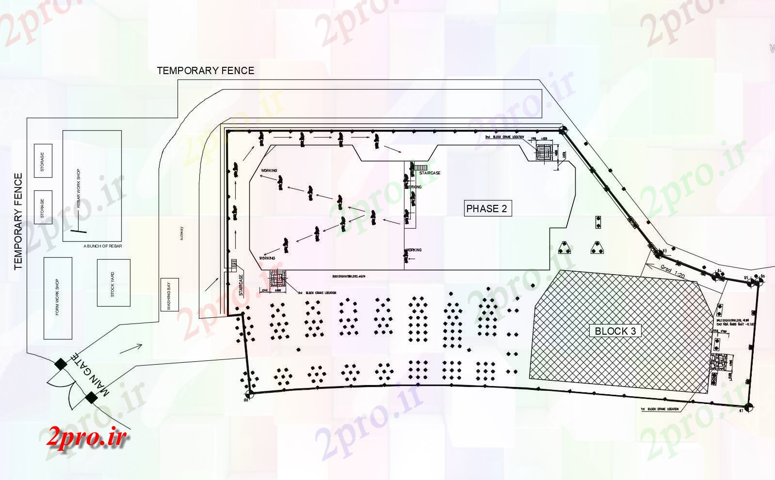 دانلود نقشه هایپر مارکت - مرکز خرید - فروشگاه طرحی سایت از خانه خرید با ابعاد جزئیات 16 در 28 متر (کد86108)
