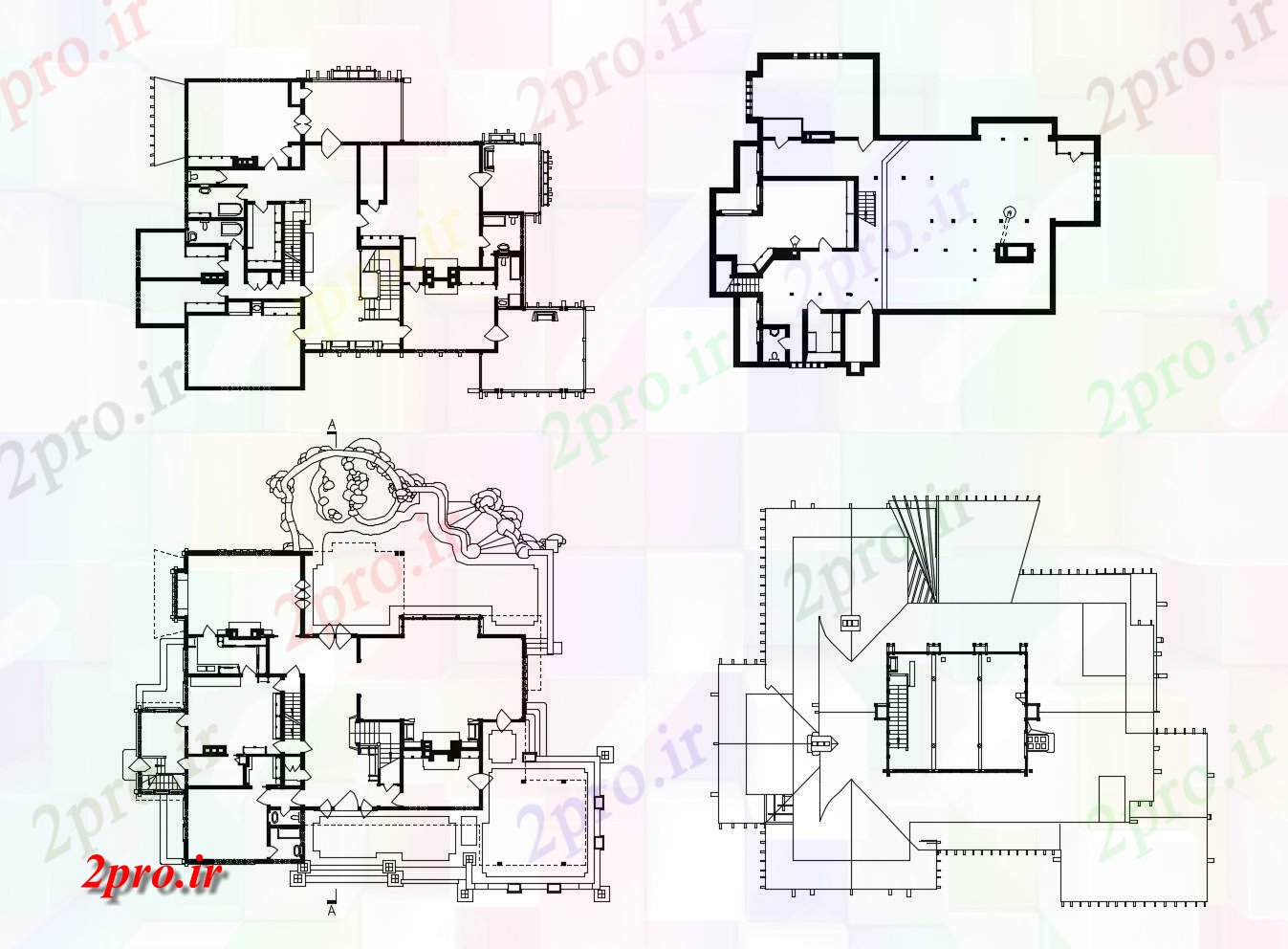 دانلود نقشه مسکونی  ، ویلایی ، آپارتمان  طرحی از طرحی خانه (کد86109)