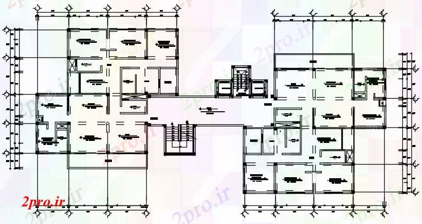 دانلود نقشه مسکونی  ، ویلایی ، آپارتمان  طرحی معماری تخت با ابعاد جزئیات (کد86219)