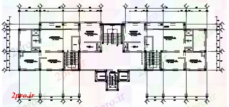 دانلود نقشه مسکونی  ، ویلایی ، آپارتمان  اتوکد از یک خانه دوبلکس با ابعاد جزئیات (کد86223)