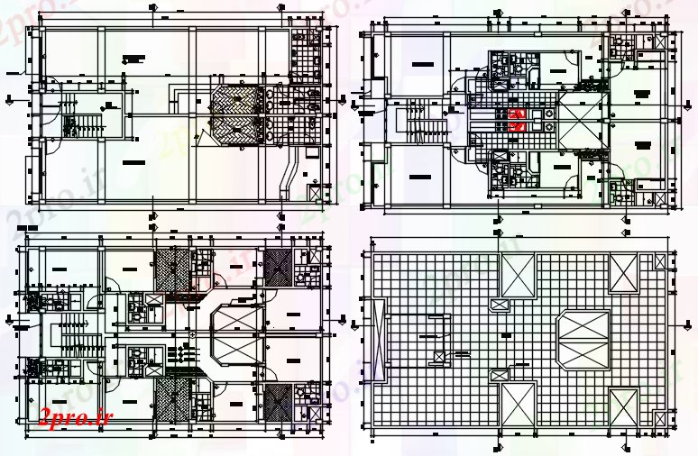 دانلود نقشه مسکونی ، ویلایی ، آپارتمان طرحی معماری خانه 1600mtr X 1000mtr با ابعاد جزئیات 10 در 17 متر (کد86295)