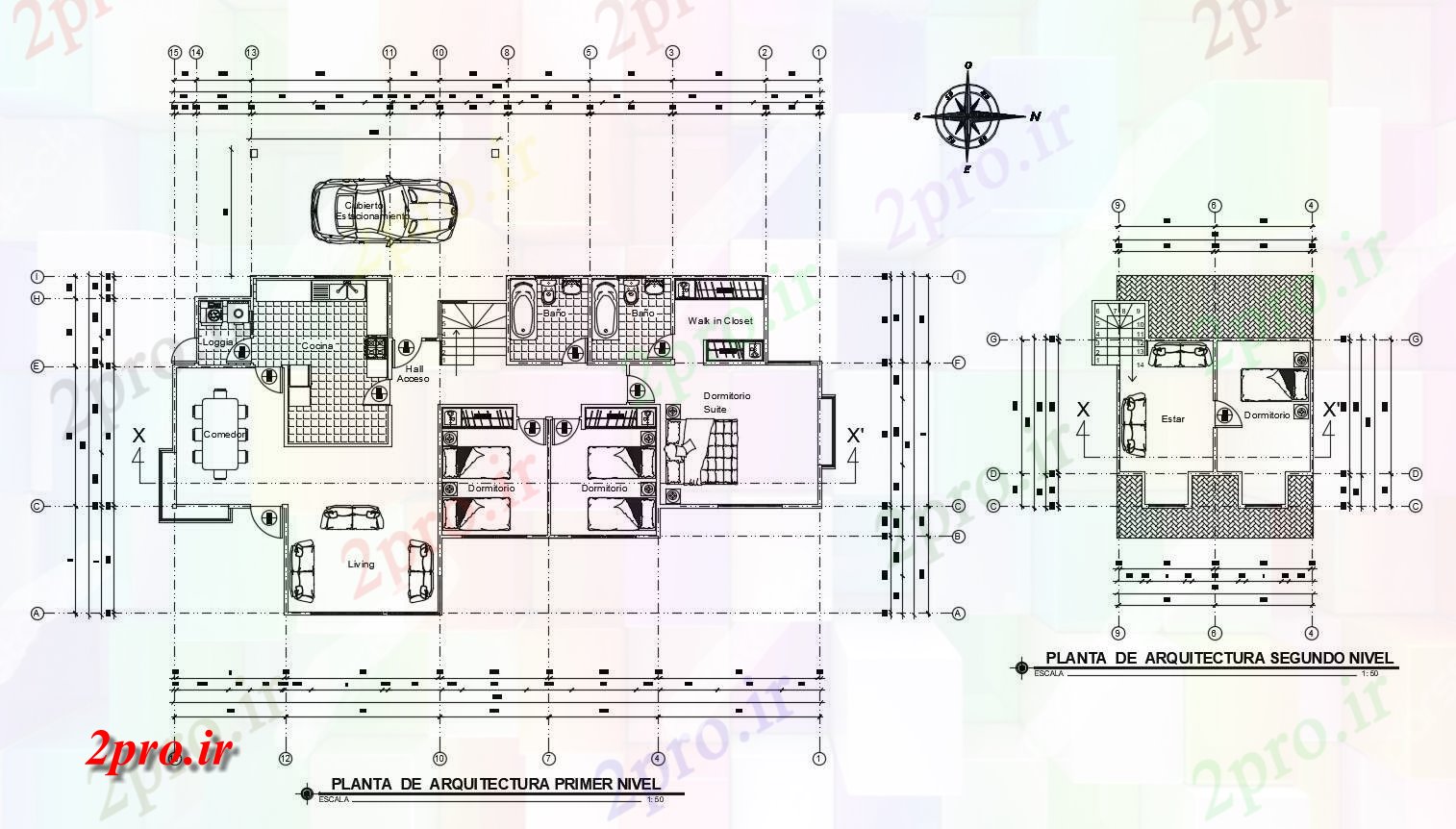 دانلود نقشه مسکونی ، ویلایی ، آپارتمان طرحی خانه مسکونی در 19 در 36 متر (کد86311)