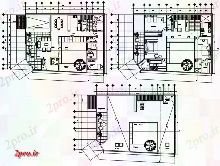 دانلود نقشه مسکونی ، ویلایی ، آپارتمان طراحی خانه مسکونی 1743mtr X 1315mtr با ابعاد جزئیات 17 در 22 متر (کد86320)