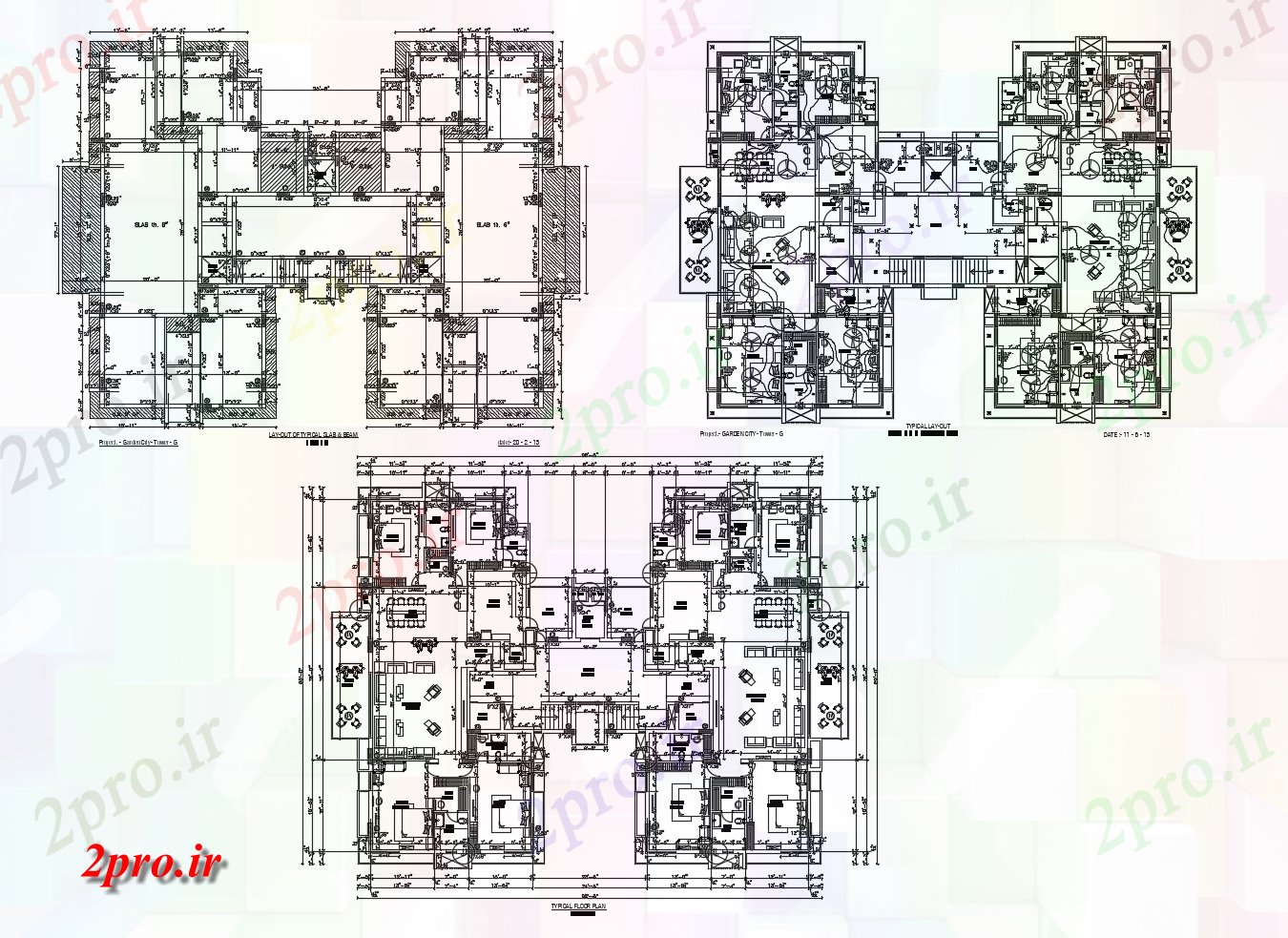 دانلود نقشه مسکونی  ، ویلایی ، آپارتمان  طرحی طبقه نمونه از آپارتمان   98'8 '' X 80'0 '' را با اطلاعات مبلمان (کد86359)