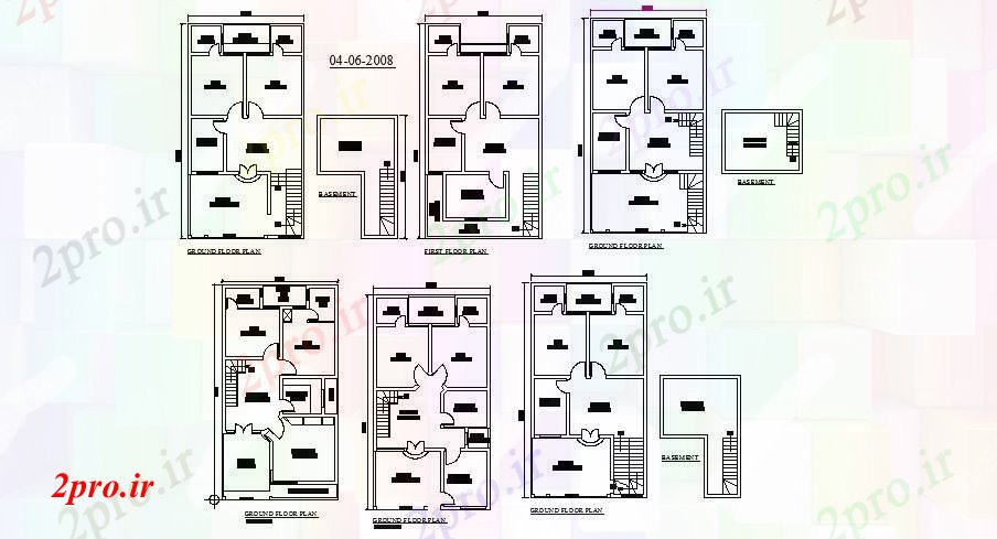 دانلود نقشه مسکونی ، ویلایی ، آپارتمان آپارتمان مسکونی 31 در 49 متر (کد86377)