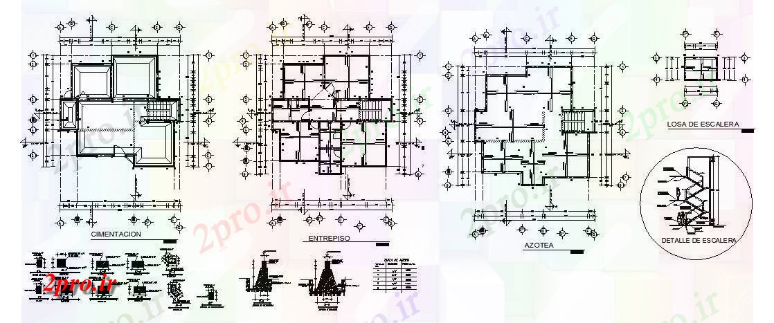 دانلود نقشه مسکونی ، ویلایی ، آپارتمان طرحی شالوده خانه با ابعاد جزئیات 11 در 11 متر (کد86415)