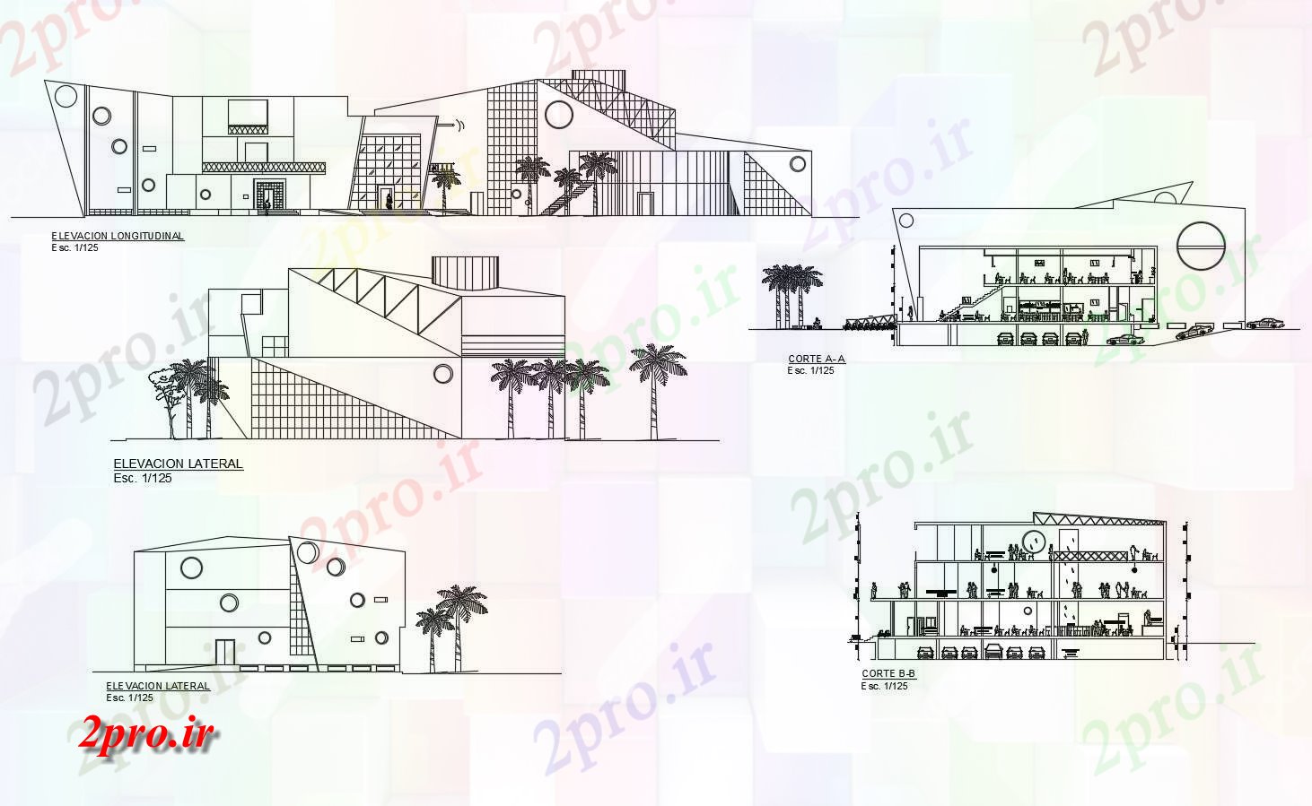 دانلود نقشه هتل - رستوران - اقامتگاه نماات رستوران 32 در 83 متر (کد86430)