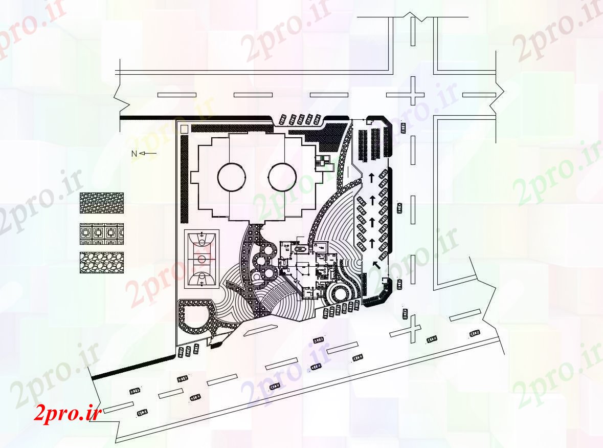 دانلود نقشه دانشگاه ، آموزشکده ، مدرسه ، هنرستان ، خوابگاه -   طرحی جامع مدرسه (کد86435)