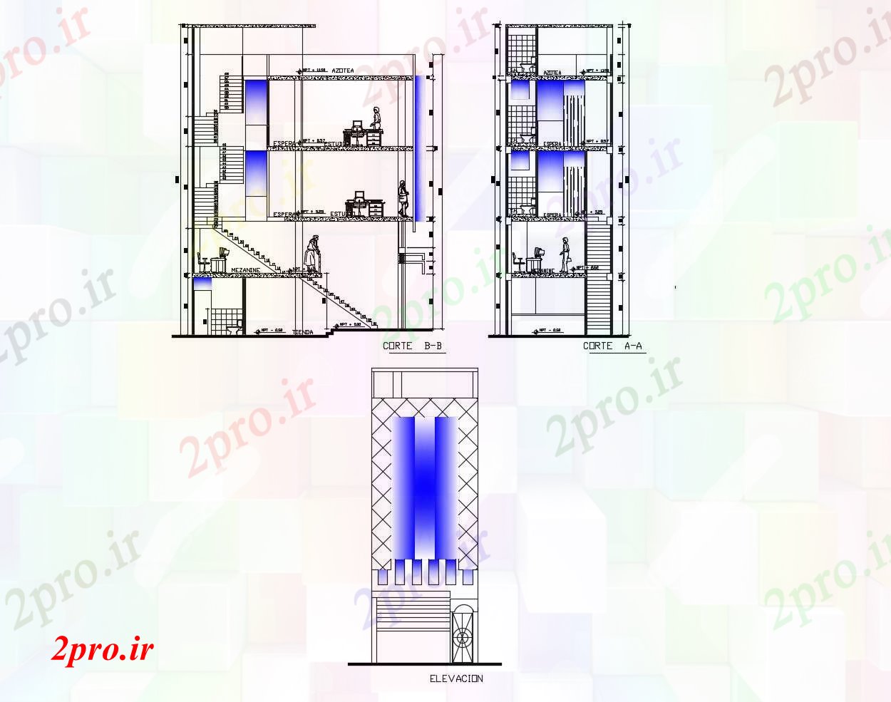 دانلود نقشه مسکونی  ، ویلایی ، آپارتمان   اتوکد ساخت با اطلاعات نما (کد86749)