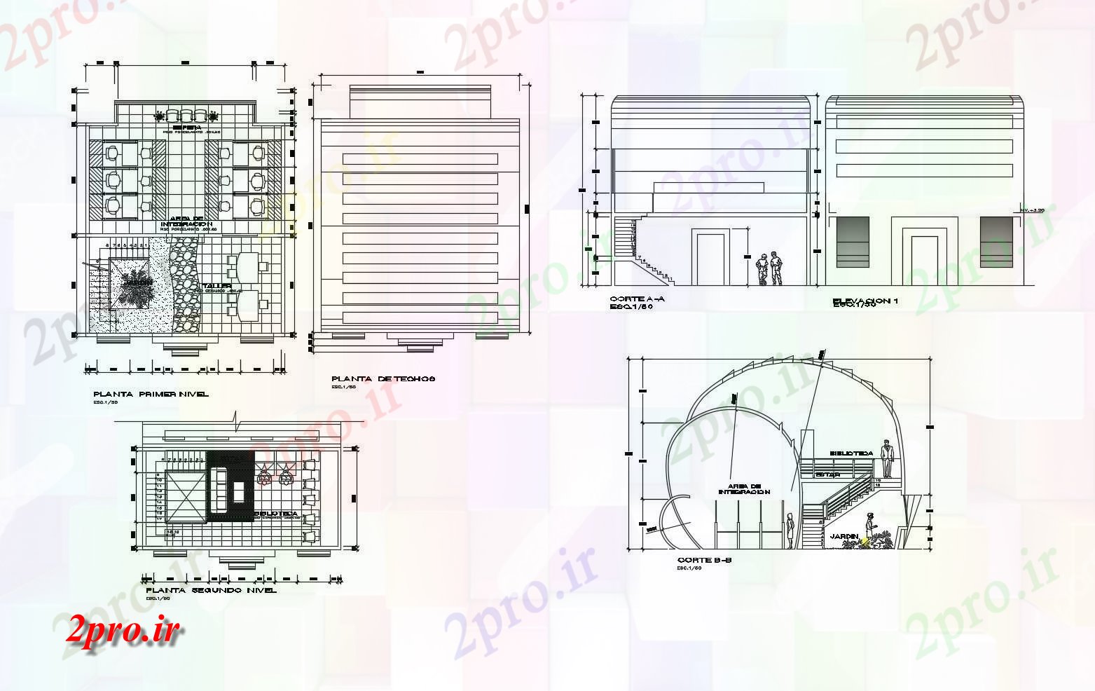 دانلود نقشه ساختمان دولتی ، سازمانی طرحی ساختمان اداری 900mtr X 1122mtr با بخش و نما 6 در 9 متر (کد86923)