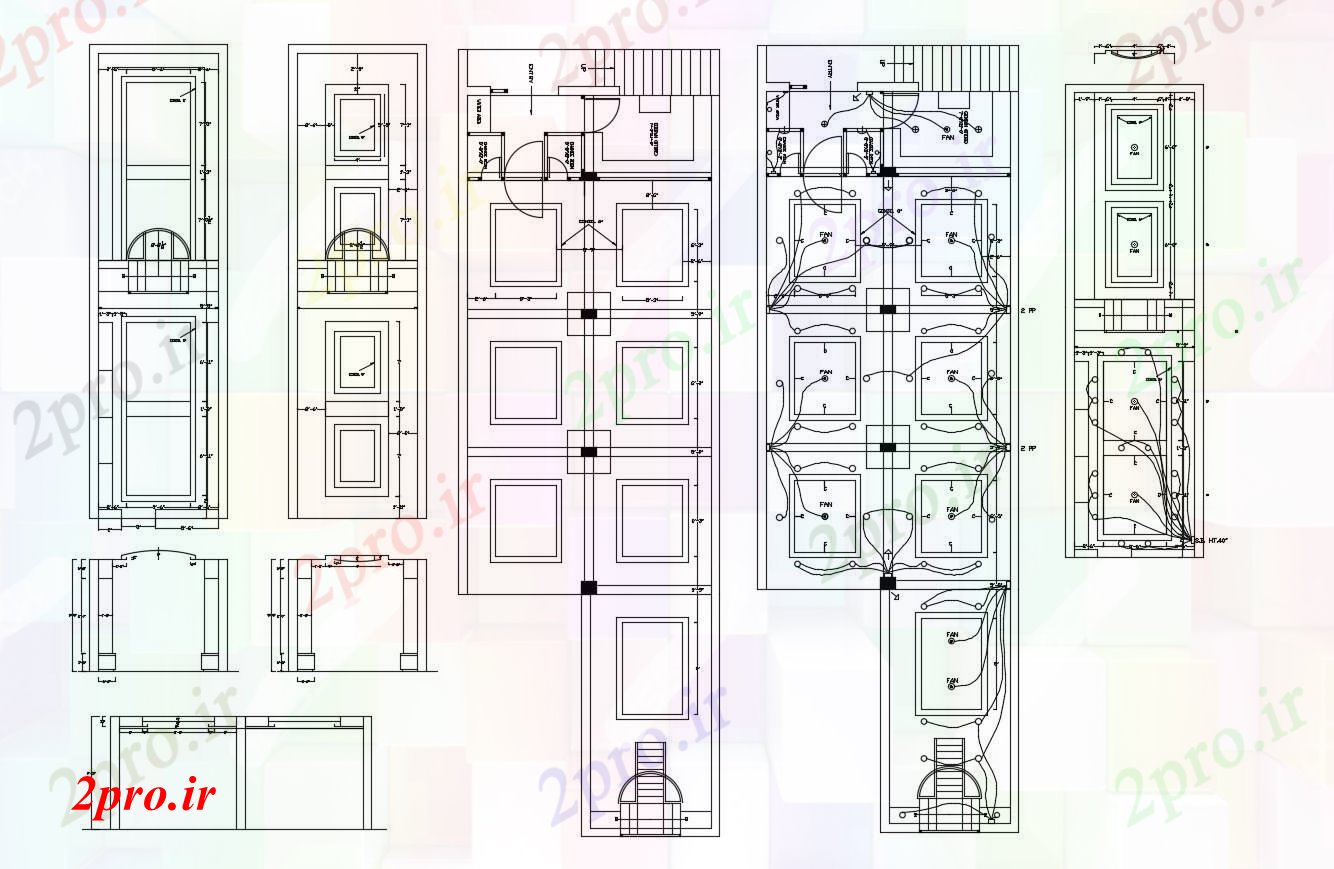 دانلود نقشه طراحی داخلی   از طرحی های الکتریکی (کد87111)