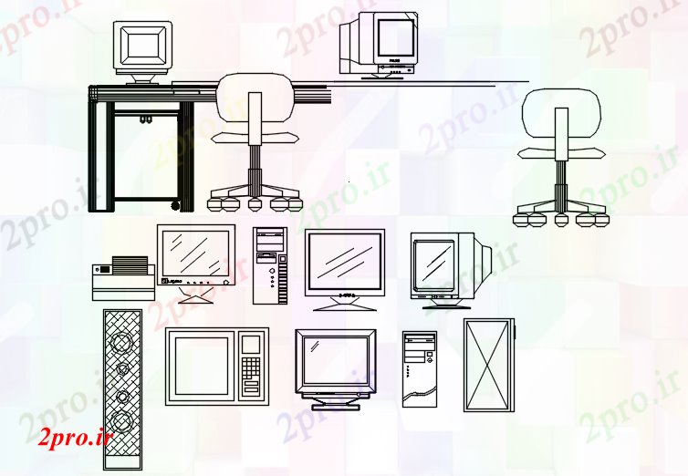 دانلود نقشه بلوک مبلمان بلوک Tv  (کد87377)