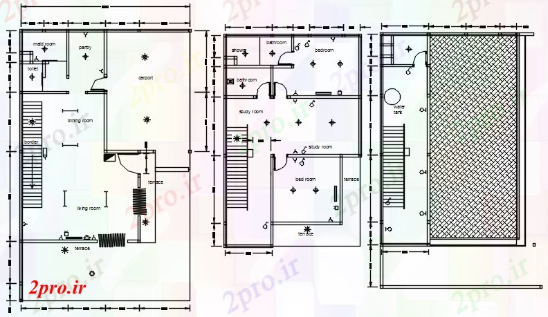 دانلود نقشه طراحی داخلی طرحی برق از خانه (کد87398)