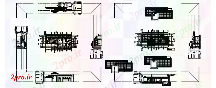 دانلود نقشه مسکونی  ، ویلایی ، آپارتمان  اتوکد از سالن تربیت بدنی (کد87509)