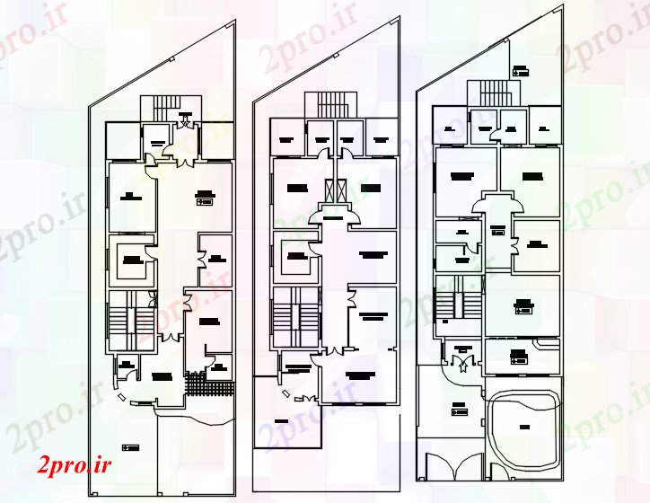 دانلود نقشه مسکونی  ، ویلایی ، آپارتمان  اتوکد از یک خانه  (کد87572)