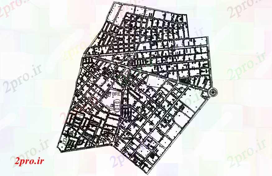 دانلود نقشه برنامه ریزی شهری طرحی برنامه ریزی شهری  (کد87654)