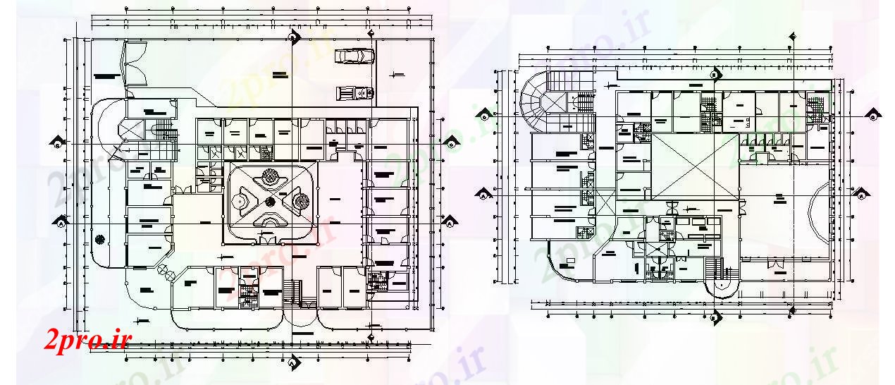 دانلود نقشه بیمارستان -  درمانگاه -  کلینیک  اتوکد مرکز بهداشت (کد87755)