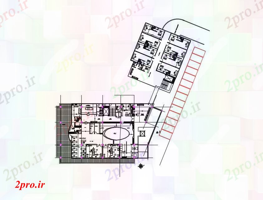 دانلود نقشه بیمارستان -  درمانگاه -  کلینیک  درمانگاه (کد87786)