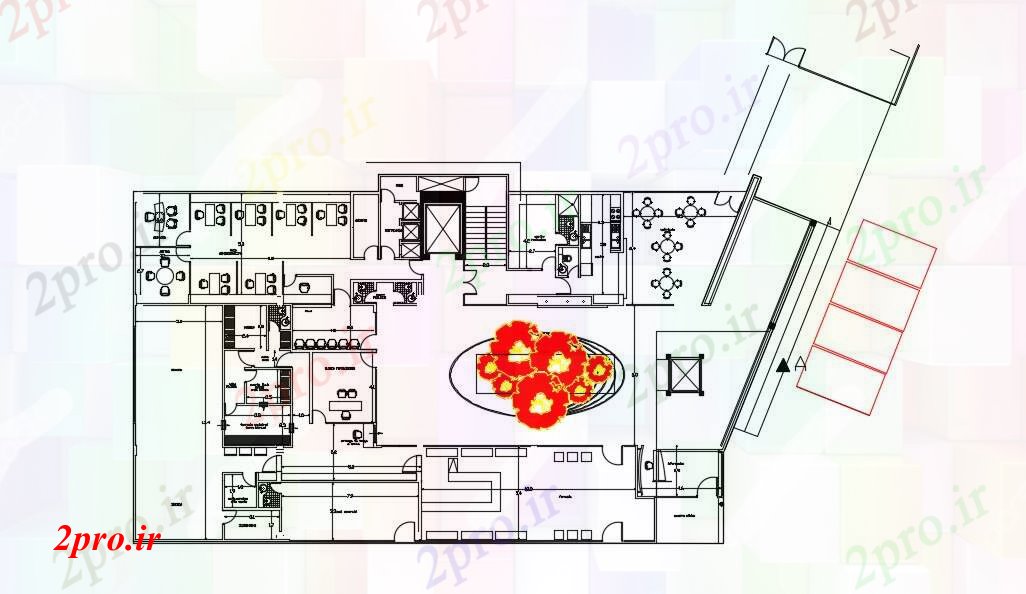 دانلود نقشه بیمارستان -  درمانگاه -  کلینیک  طرحی کلینیک   (کد87787)