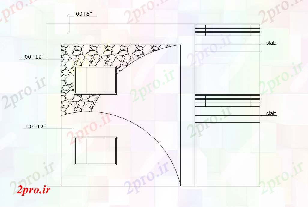 دانلود نقشه مسکونی  ، ویلایی ، آپارتمان    از 2 طبقه خانه طراحی (کد87793)