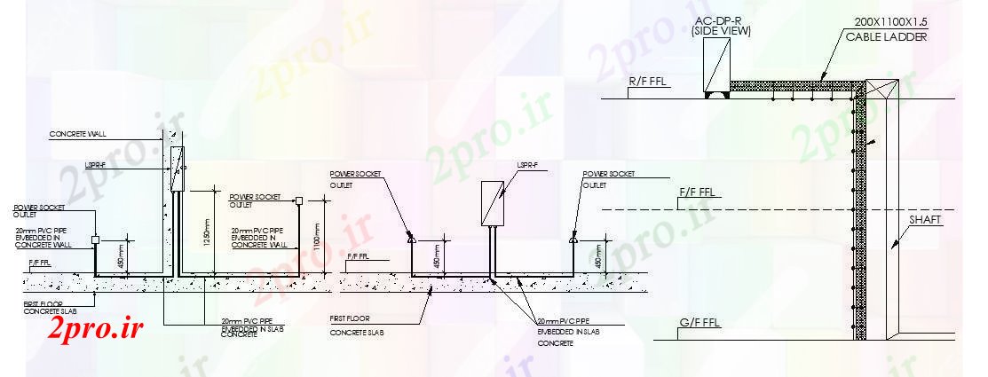 دانلود نقشه مسکونی  ، ویلایی ، آپارتمان   طراحی ساختاری با ابعاد جزئیات (کد87804)