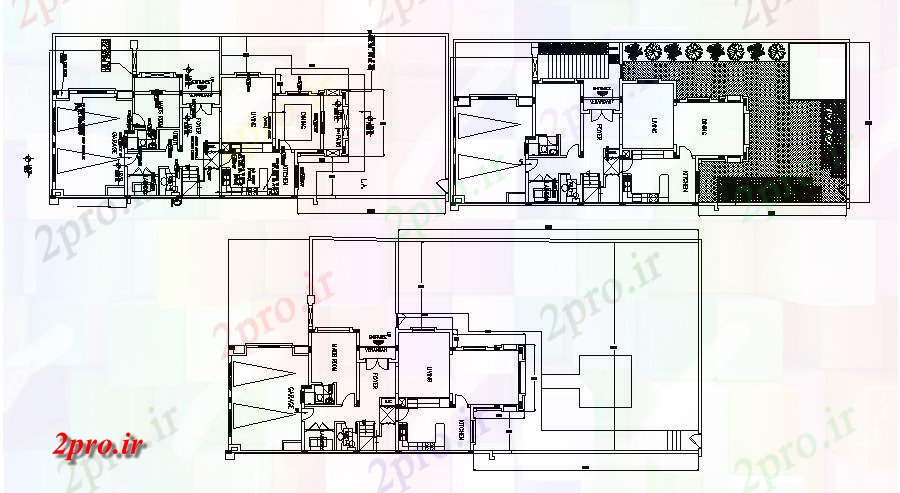 دانلود نقشه مسکونی  ، ویلایی ، آپارتمان  آپارتمان مسکونی با ابعاد جزئیات  (کد87814)