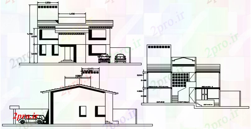 دانلود نقشه خانه های کوچک ، نگهبانی ، سازمانی - طراحی از طراحی ویلا  (کد87826)