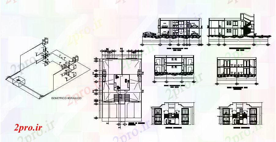 دانلود نقشه مسکونی  ، ویلایی ، آپارتمان  طراحی آپارتمان   مسکونی  (کد87830)