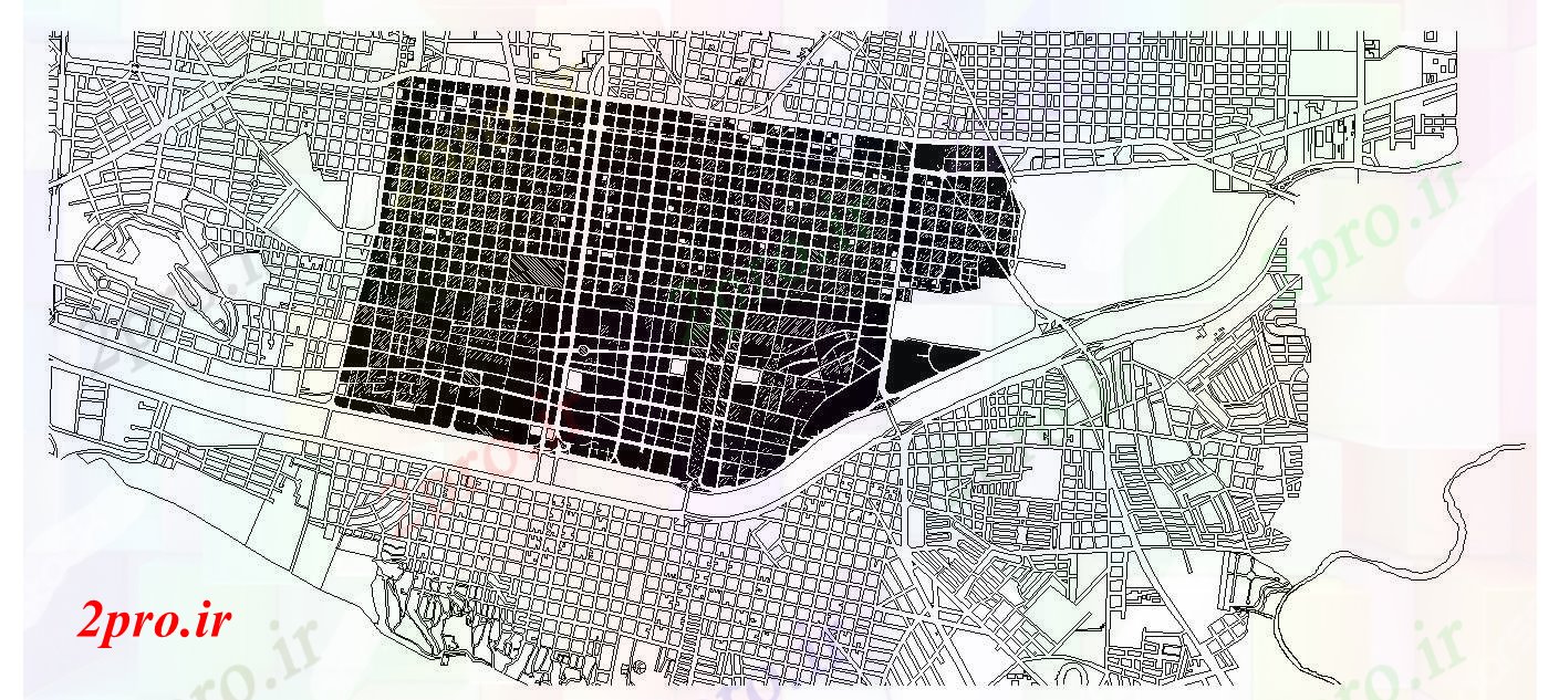 دانلود نقشه برنامه ریزی شهری برنامه ریزی شهری طراحی (کد87852)