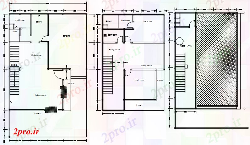 دانلود نقشه مسکونی  ، ویلایی ، آپارتمان  کوچک طرحی اصلی (کد87888)