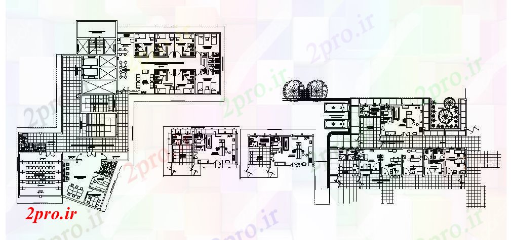 دانلود نقشه بیمارستان -  درمانگاه -  کلینیک بیمارستان طراحی (کد87919)