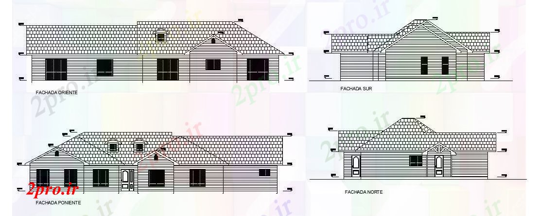 دانلود نقشه مسکونی  ، ویلایی ، آپارتمان  مشاع نمای (کد87939)