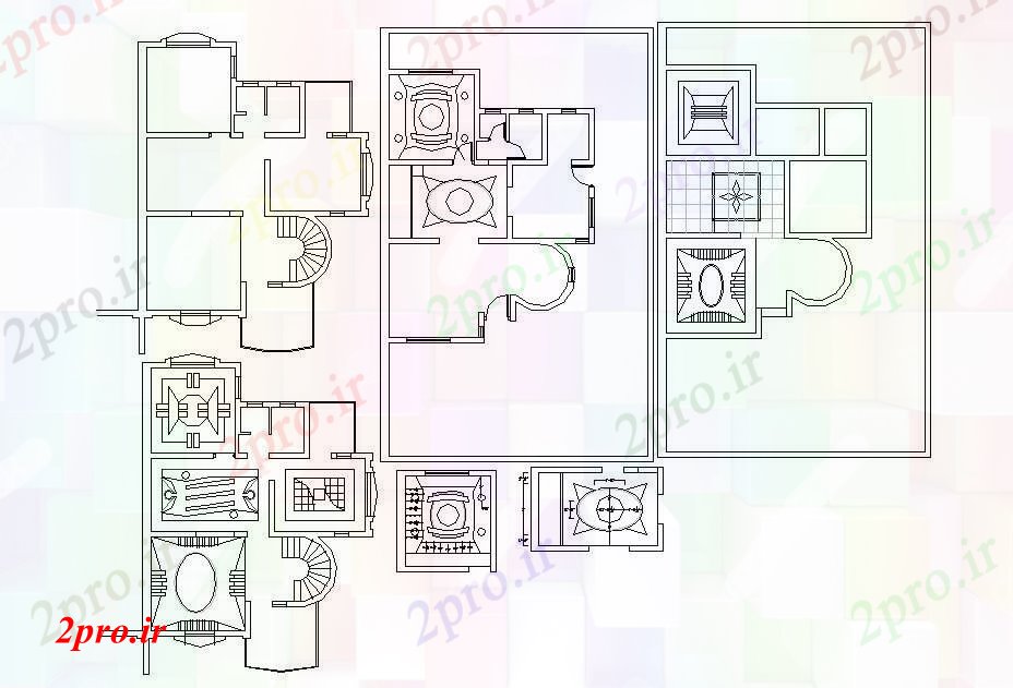 دانلود نقشه مسکونی  ، ویلایی ، آپارتمان  طرحی فوق العاده خانه مدرن (کد87951)