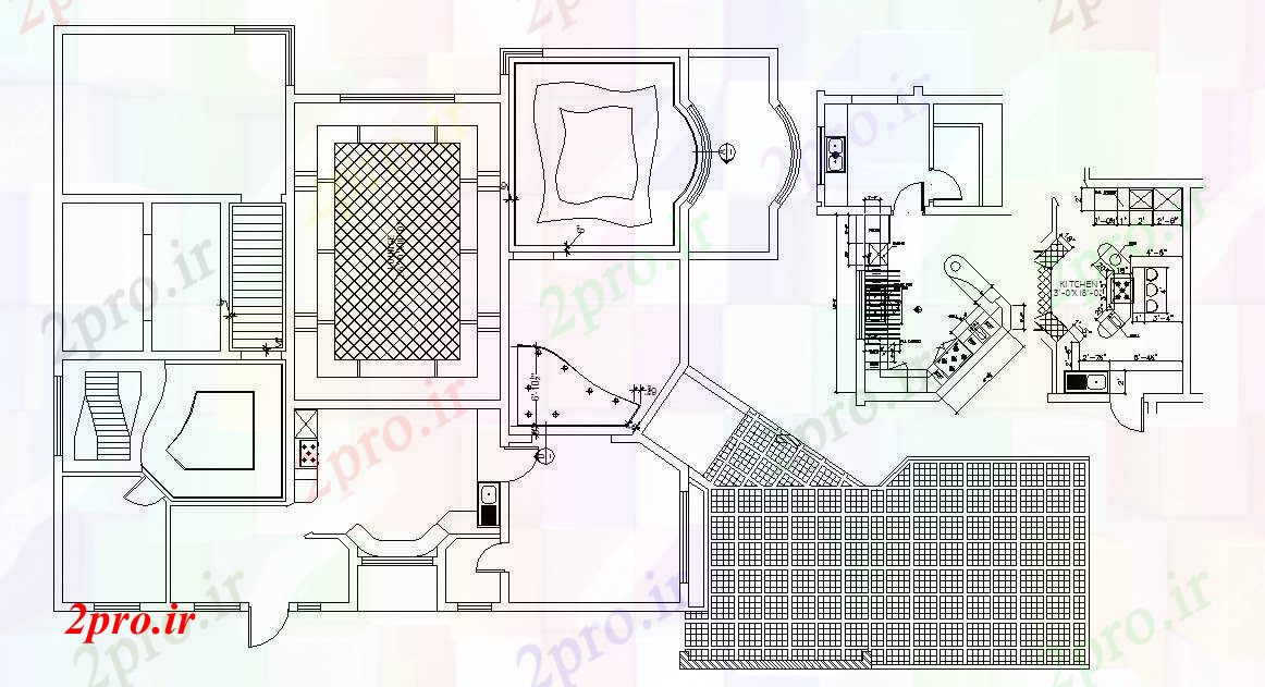 دانلود نقشه مسکونی  ، ویلایی ، آپارتمان  لوکس طرحی طبقه خانه (کد87957)