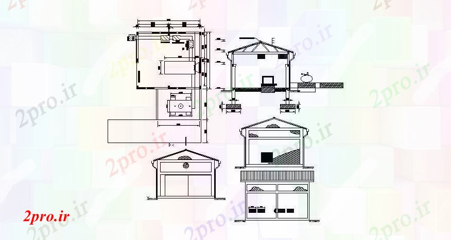 دانلود نقشه مسکونی  ، ویلایی ، آپارتمان  خانه طرحی طبقه نشیمن (کد87984)