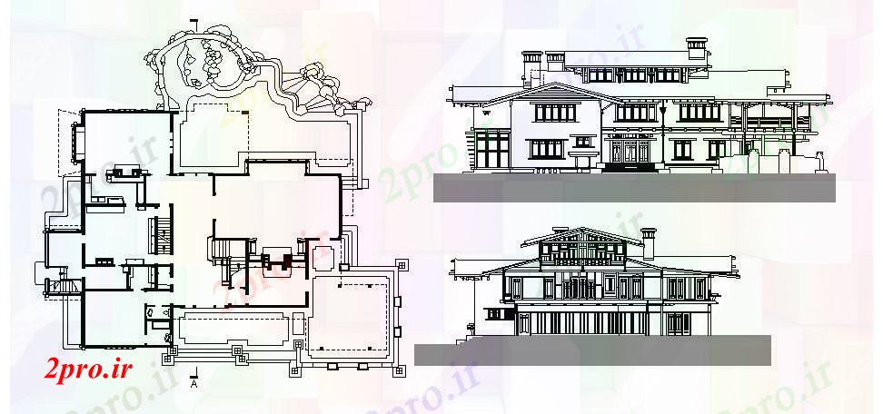 دانلود نقشه خانه های کوچک ، نگهبانی ، سازمانی - عمارت طراحی (کد87991)