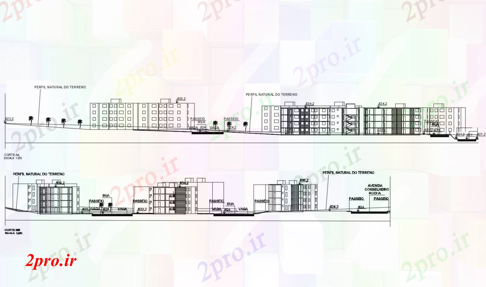 دانلود نقشه مسکونی  ، ویلایی ، آپارتمان   یک ساختمان مسکونی با ابعاد جزئیات  (کد88069)